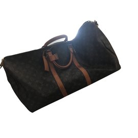 Louis Vuitton-KEEPALL 60-Dark brown
