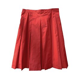 Burberry Plisierter Rock Rot Polyester Rot