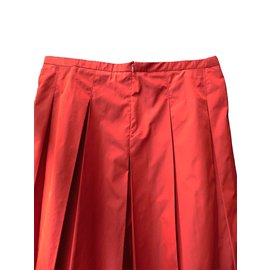 Burberry-Skirts-Red