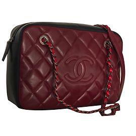 Chanel Borse Nero Bordò