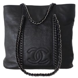 Chanel-Bolsa de compras-Preto