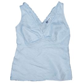 Camicetta senza maniche in lino blu Gerard Darel Blu