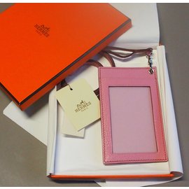 Hermès-Purses, wallets, cases-Pink