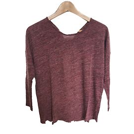 Bash Burgundy Long Sleeve T-shirt Dark red