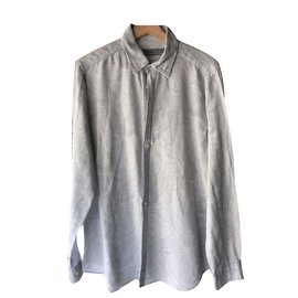 Camisa Etro de algodón gris Gris