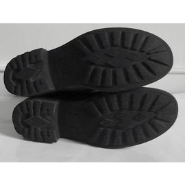 Autre Marque-Ankle Boots-Metallic,Dark grey