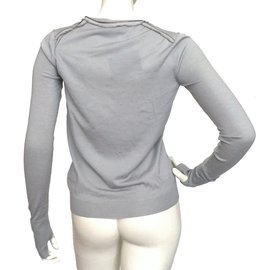 Yves Saint Laurent-Grey wool jumper-Grey