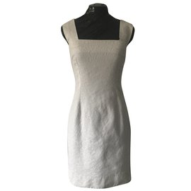 Autre Marque Vestido de piquê de algodão branco Branco