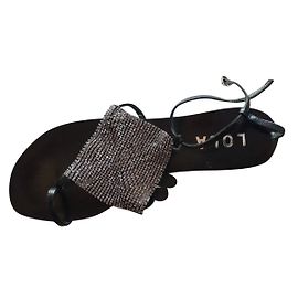 Lola Cruz Mules Black