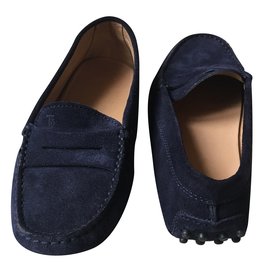 Tod's-Oxfords Loafers-Navy blue