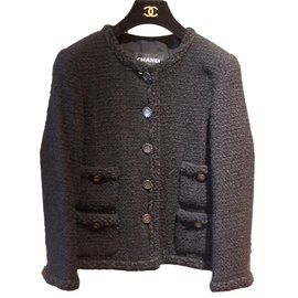 Chanel Jackets Black