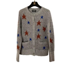 Chanel Strickwaren Grau