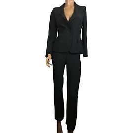 Emanuel Ungaro Silk black pantsuit Black