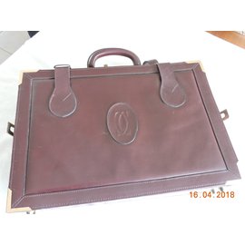 Cartier-Bags Briefcases-Dark red