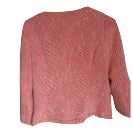 Autre Marque-Veste Zara basic tweed corail-Corail