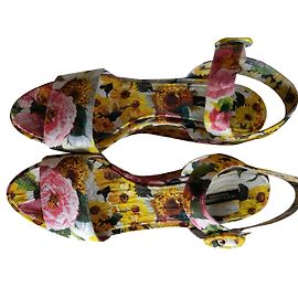 Dolce & Gabbana Mules compensées Multicolore