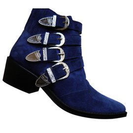Toga Pulla Ankle Boots Blue