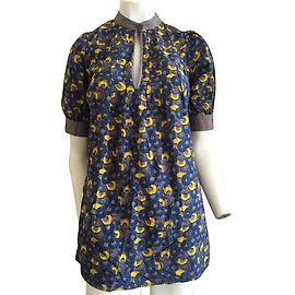 Bruuns Bazaar Seidenkleid Blau Blau