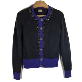 Chanel Strickjacke Grau