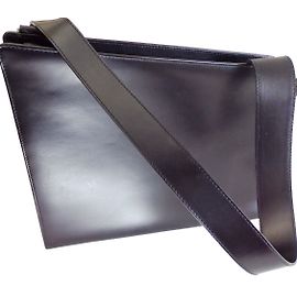 Sac à main Lancel en cuir lisse noir Noir