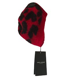 Saint Laurent Chapéus Preto Vermelho