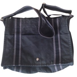Hermès-Bags Briefcases-Grey