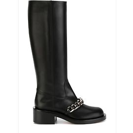 Stivali Givenchy Chain in pelle nera Nero