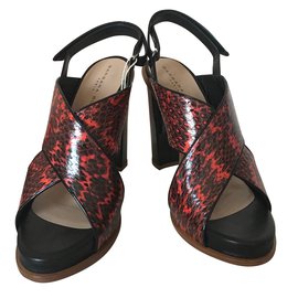 Sandales Barbara Bui en Python Rouge Rouge