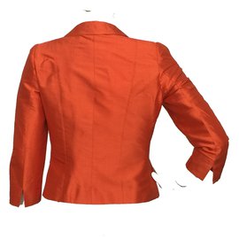 Marella-Giacca blazer di seta-Arancione