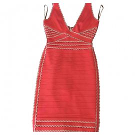 Herve Leger Vestidos Coral