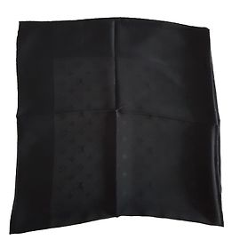 Louis Vuitton bufanda de seda negra de Mónaco Negro
