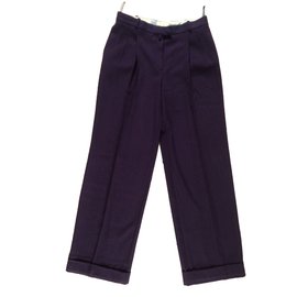Christian Dior-Pants, leggings-Purple