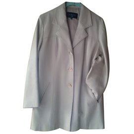 Giorgio Leather Suit Jacket Beige Beige