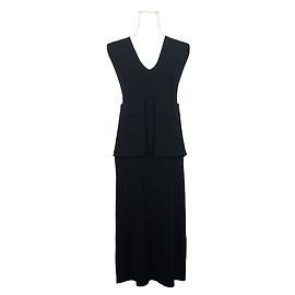 Robe en jersey noire Céline en viscose Noir