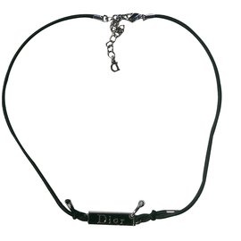 Dior-Necklaces-Black,Silvery