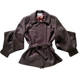 Pierre Cardin Terno de saia Marrom Caqui