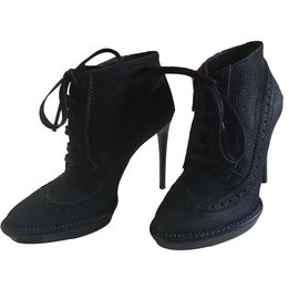 Burberry Prorsum-Burberry Prorsum High Heels Boots-Black