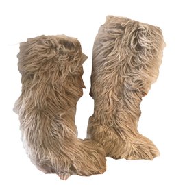 Chanel Botas Beige