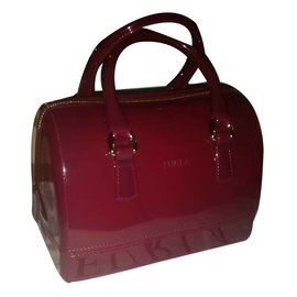 Furla-Handbag-Dark red