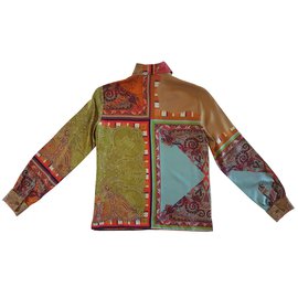 Etro-camisa de seda-Multicolor