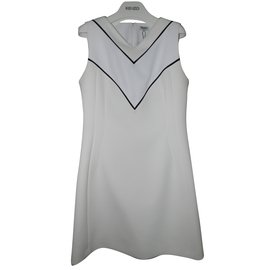 Robe courte Kenzo blanc écru Noir Blanc Blanc cassé