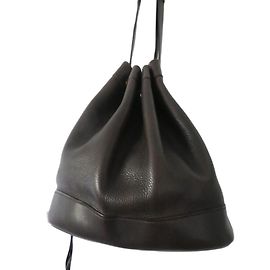 Bolsa saco Hermès Market couro marrom escuro Castanho escuro