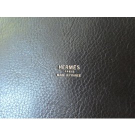 Hermès-Bolsa de mercado-Castanho escuro