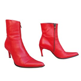 Free Lance-Bottines-Rouge