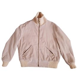 Autre Marque Chaqueta Dunhill Crema Algodón Lana Crema