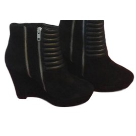 The Kooples-Boots compensées-Noir