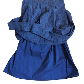 Comptoir Des Cotonniers-Skirts-Navy blue