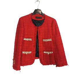 Zara Vestes Blanc Rouge