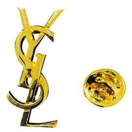 Yves Saint Laurent-Pins & Broschen-Golden