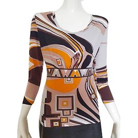 Emilio Pucci Tops Brown Black Orange Grey